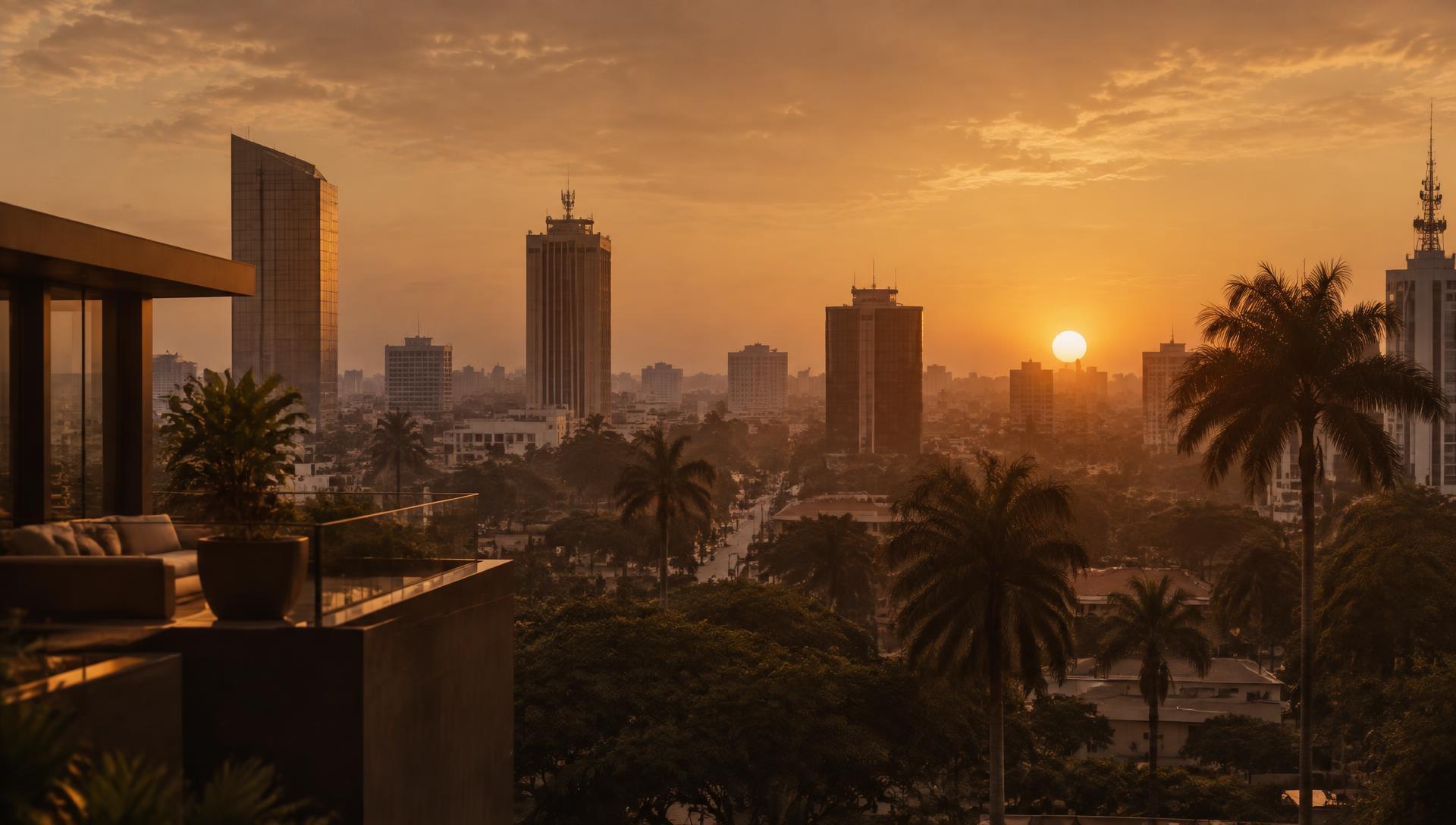 Lusaka at golden hour